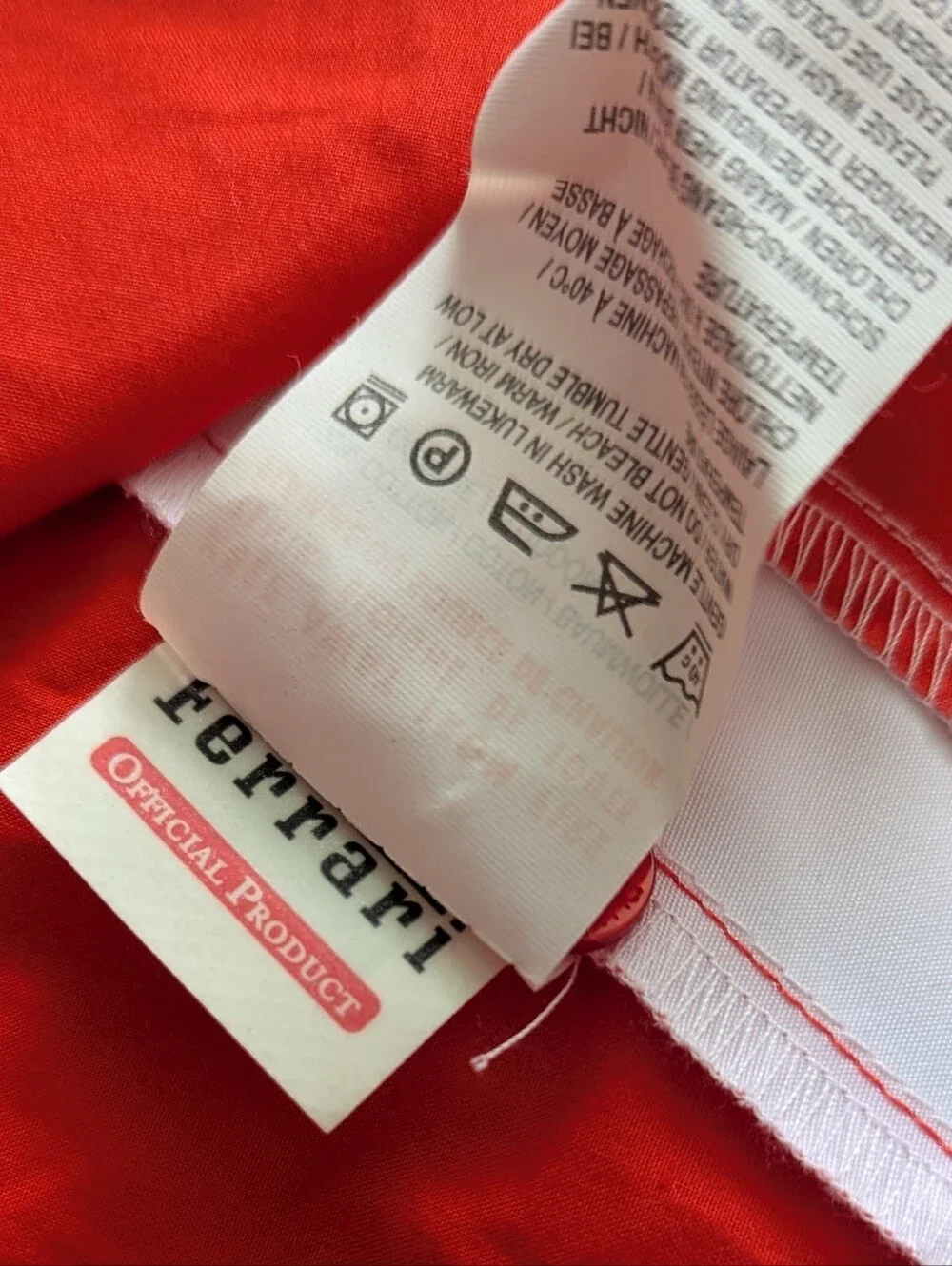 Puma Ferrari Formula 1 Vodafone Team Shirt Short Sleeve Button Front Size Large - Picture 7 of 8